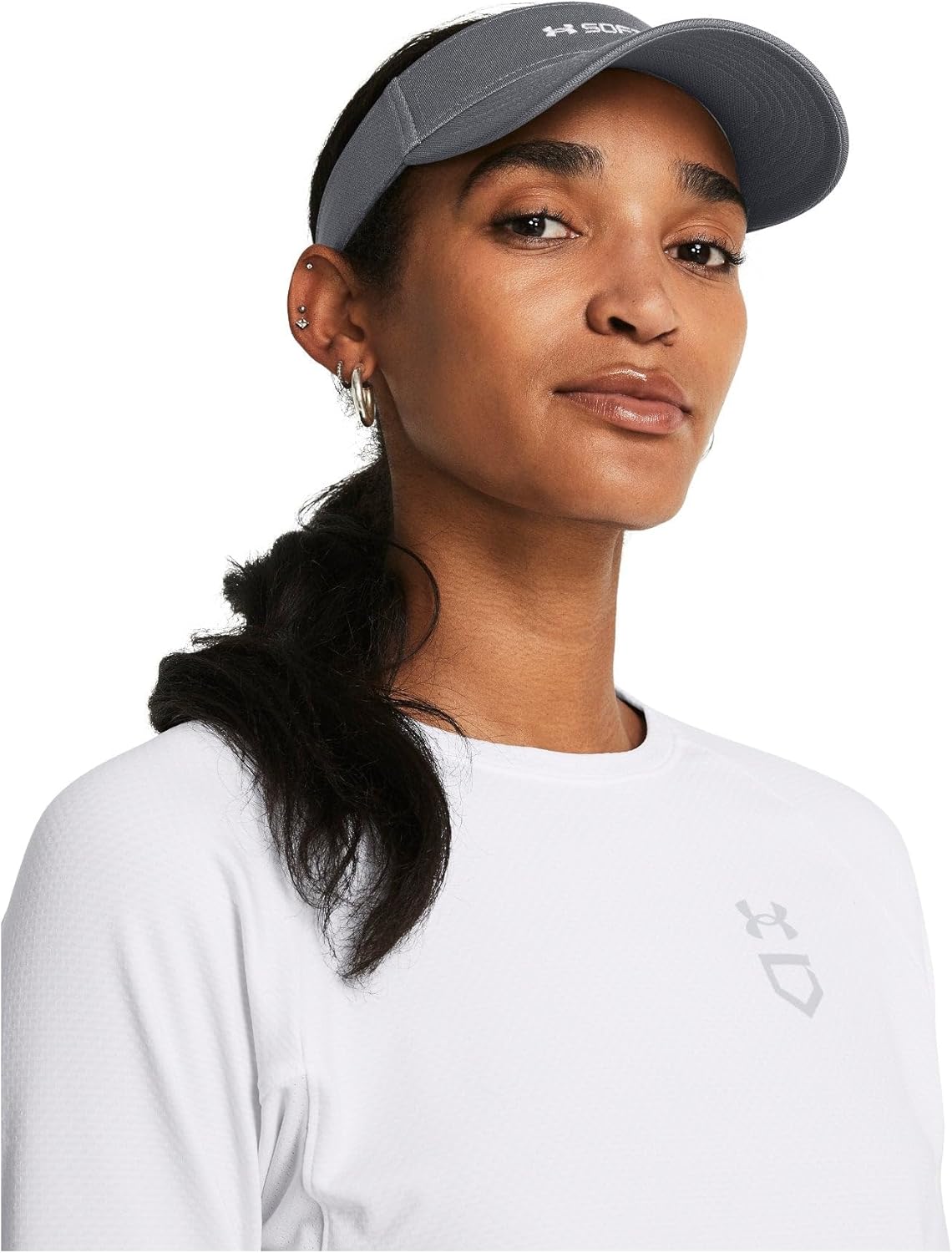 Under Armour Womens UA Blitzing Softball Visor - Adjustable with Sweatband