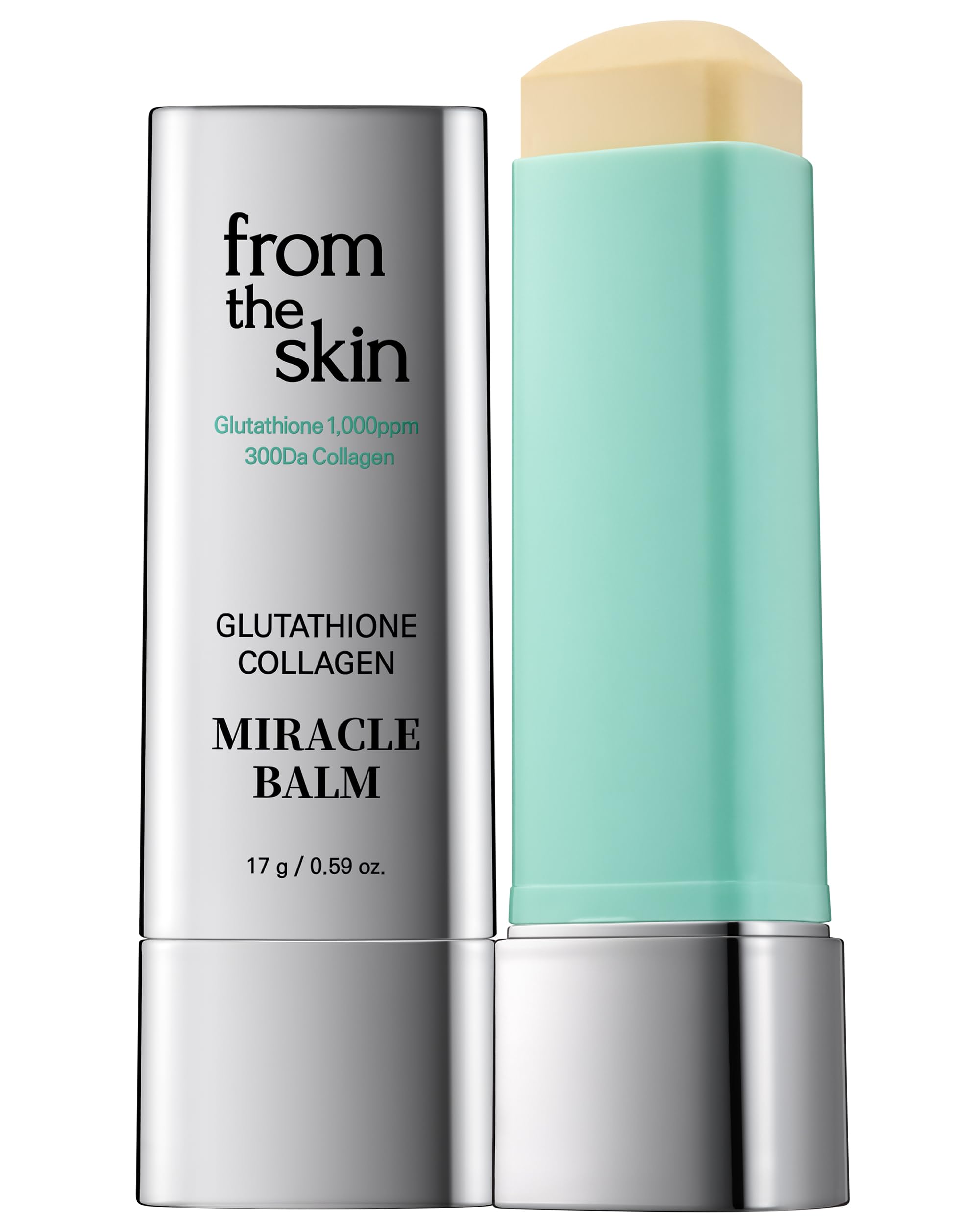 Glutathione Collagen Miracle Balm – SPF 50+ PA++++ Anti-Wrinkle Sunscreen Stick for Radiant and Youthful Skin - Pore Covering Silky Finish Sunblock Stick, 0.59oz.