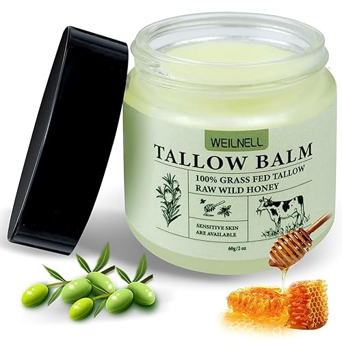 Miniatura 8 de Sarga de ternera y bálsamo de miel para la piel, hidratante totalmente natural que hidrata y nutre la piel, mezcla de sargo de carne alimentada con