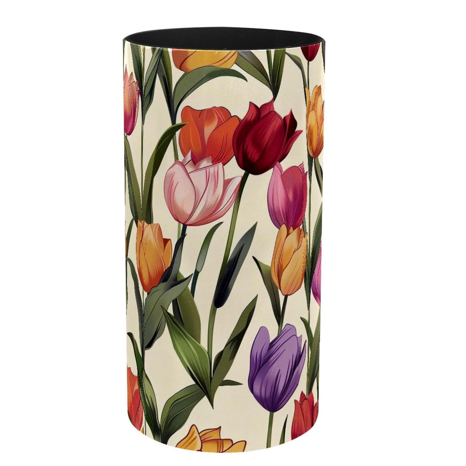Boîte à musique métal tulipe pour ranger vos crayons en désordre