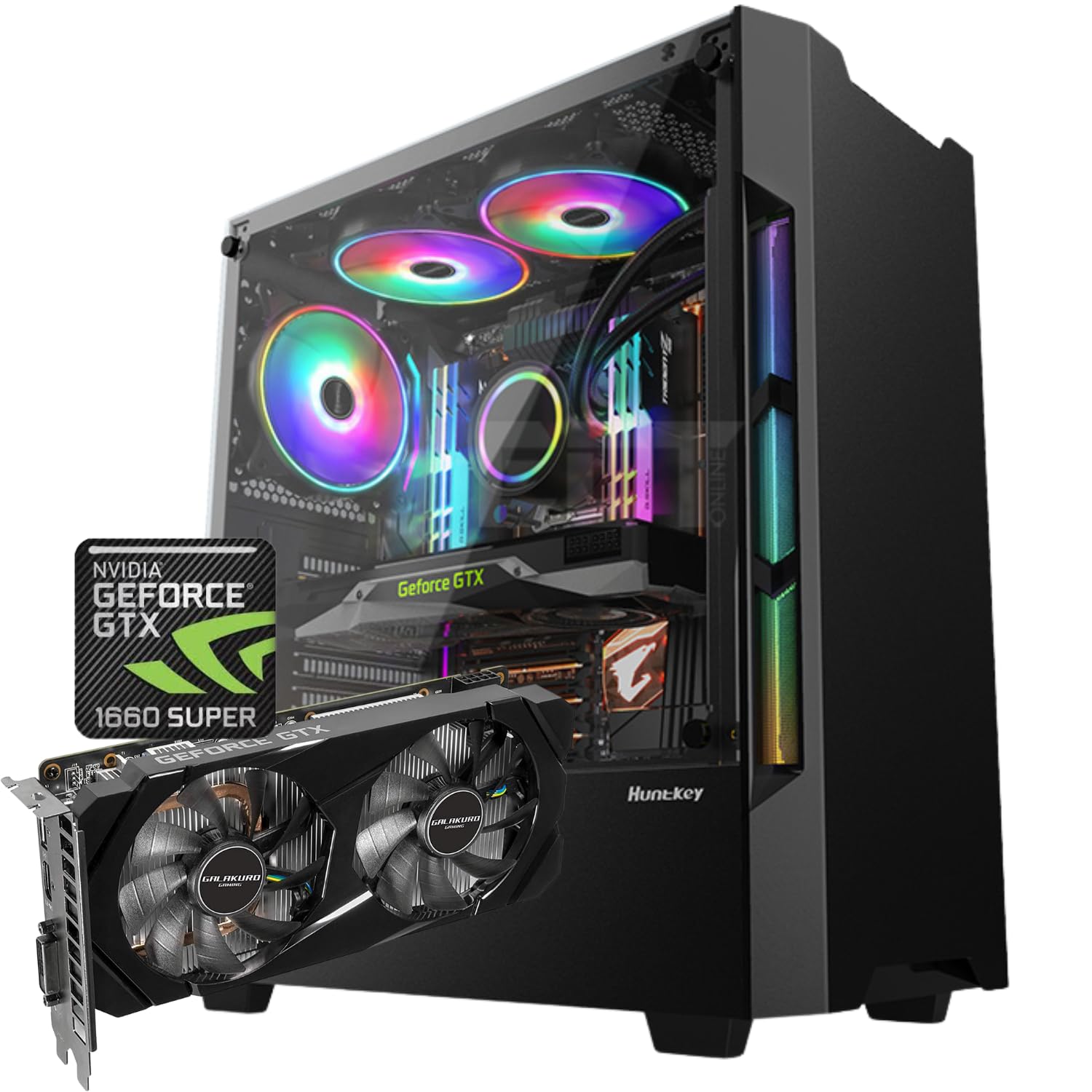 ケース新品 グラボ付 ゲーミングPC マイニング core i5 4690 3.5GHz 16GB Win10 Pro 64bit