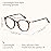 Gaoye Blue Light Blocking Glasses, Retro Round Eyewear Frame Anti Eyestrain Computer Glasses for Women Men (Tea Leopard/Transparent Lens)