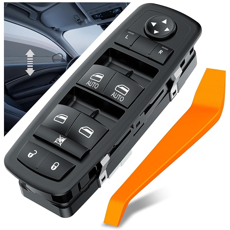 Interruptor mestre do vidro elétrico Nilight para Dodge Durango e Jeep Grand Cherokee 2016–2019 – 11 pinos