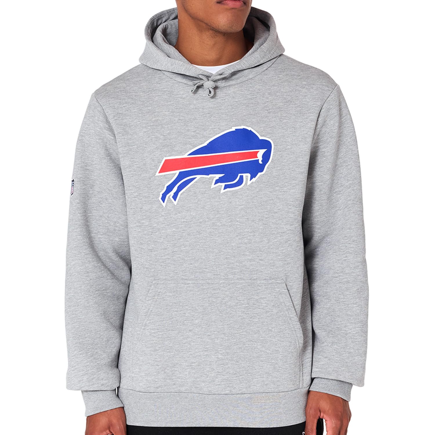 New Era Buffalo Bills NFL Team Logo Hoody Grey Hooded Jumper