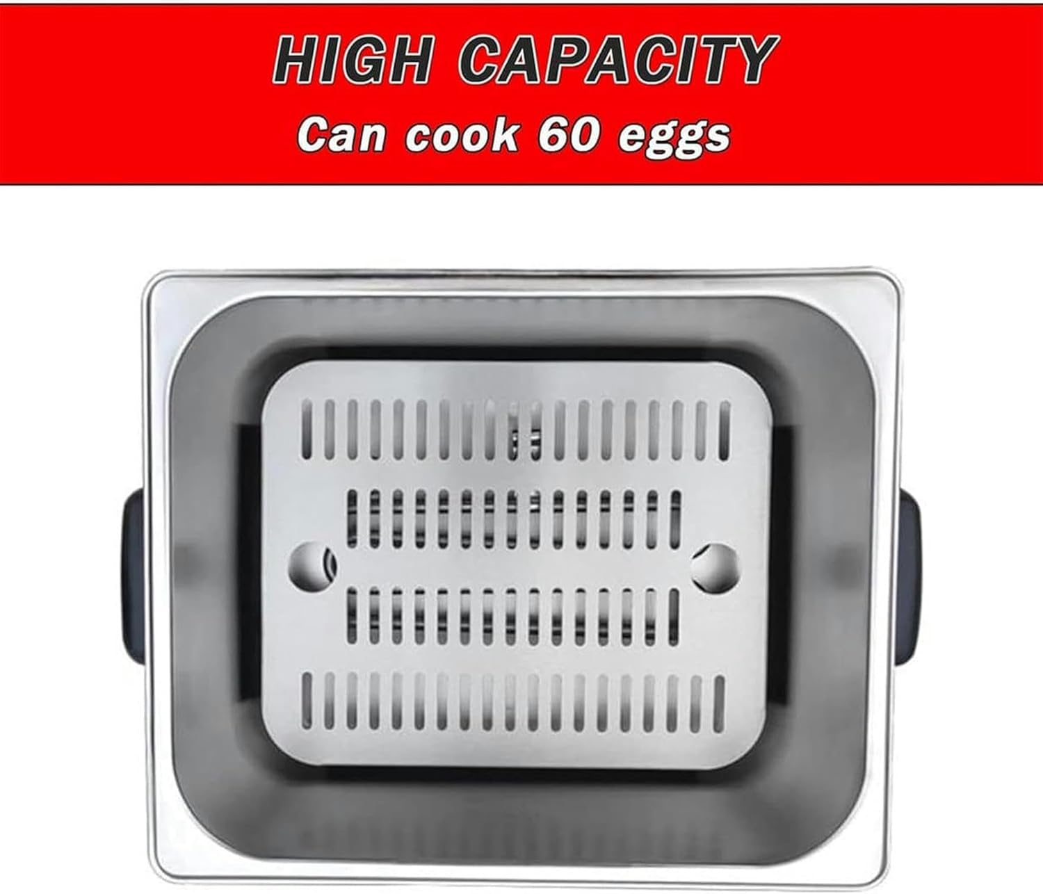 Electric Egg Cooker Boiler, Intelligent Automatic Hot Spring Egg Cooker, Easily Cook 50 Soft-Boiled Eggs or Hard-Boiled Eggs - Rapid Egg-Maker Poacher~/