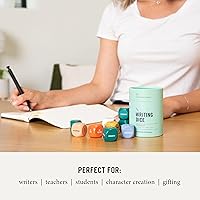 Vista 6 de Two Tumbleweeds Dados de Escritura – Juego de escritura creativa para adultos, escritores y maestros – Conjunto de 9 dados para inspiración