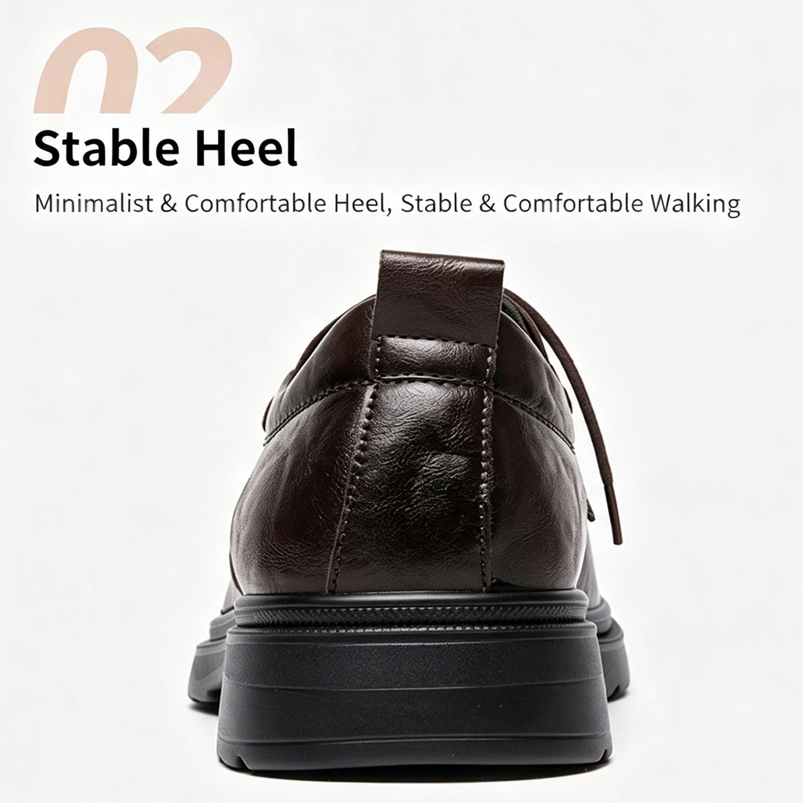 Scarpe Oxford da Uomo Scarpe Eleganti | con Lacci, Punta Tonda, Antiscivolo, Sposa, Formali, affari, Commerciale, ufficio