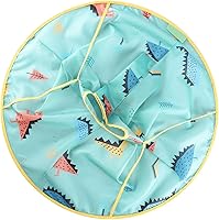 Vista 4 de Aethland Capa de corte de pelo para niños, capa de peluquería, impermeable, plegable, para atrapar el pelo