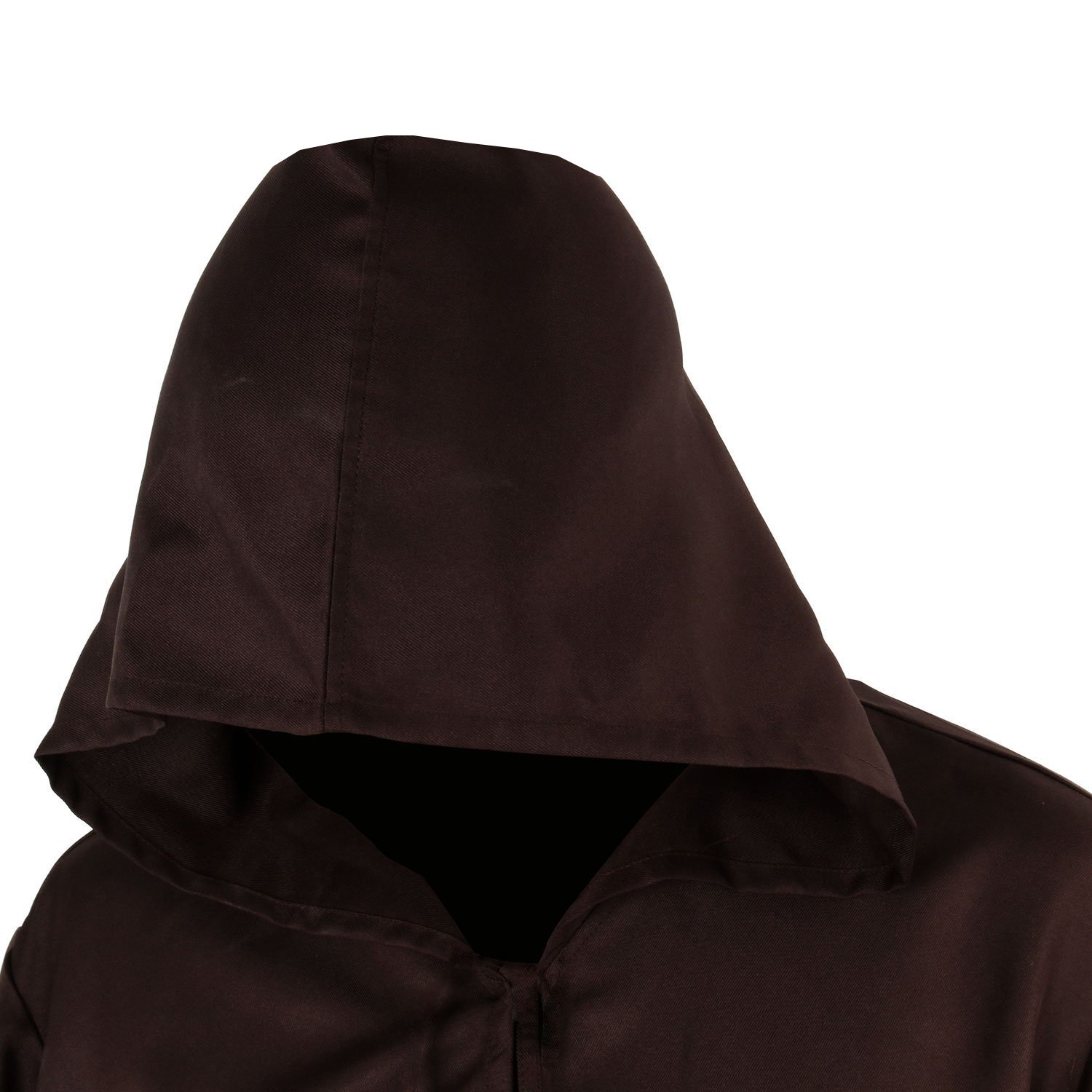 Gothden Adult Halloween Costume Tunic Hoodies Robe Cosplay Capes Brown, 3XL - Image 3