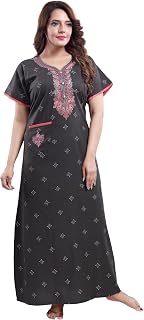 TRUNDZ Women's Cotton All Over Print Maxi Nighty Price In India