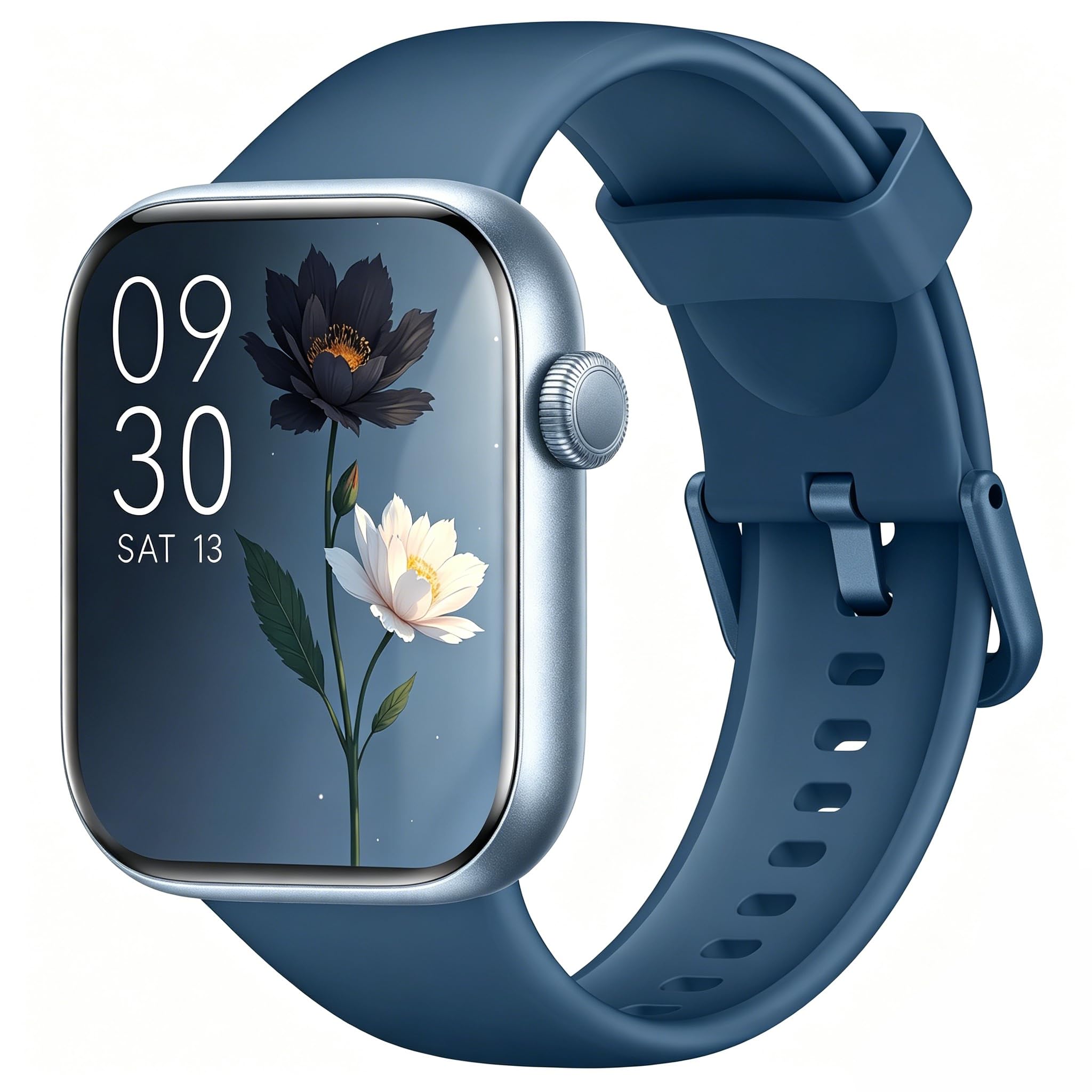 AcclaFit Smartwatch Uomo Donna, 1.85" Orologio Smartwatch con Effettua/Risposta Chiamate, 113 Sportive Smart Watch con Contapassi/SpO2/Sonno/Cardiofrequenzimetro, Impermeabil IP68 per iOS Android
