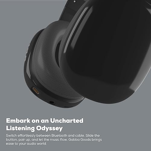 Miniatura 7 de Gabba Goods Auriculares Inalámbricos Bluetooth Sobre la Oreja con Micrófono - Auriculares Inalámbricos - Reducción de Ruido - Bluetooth, Con Cable,