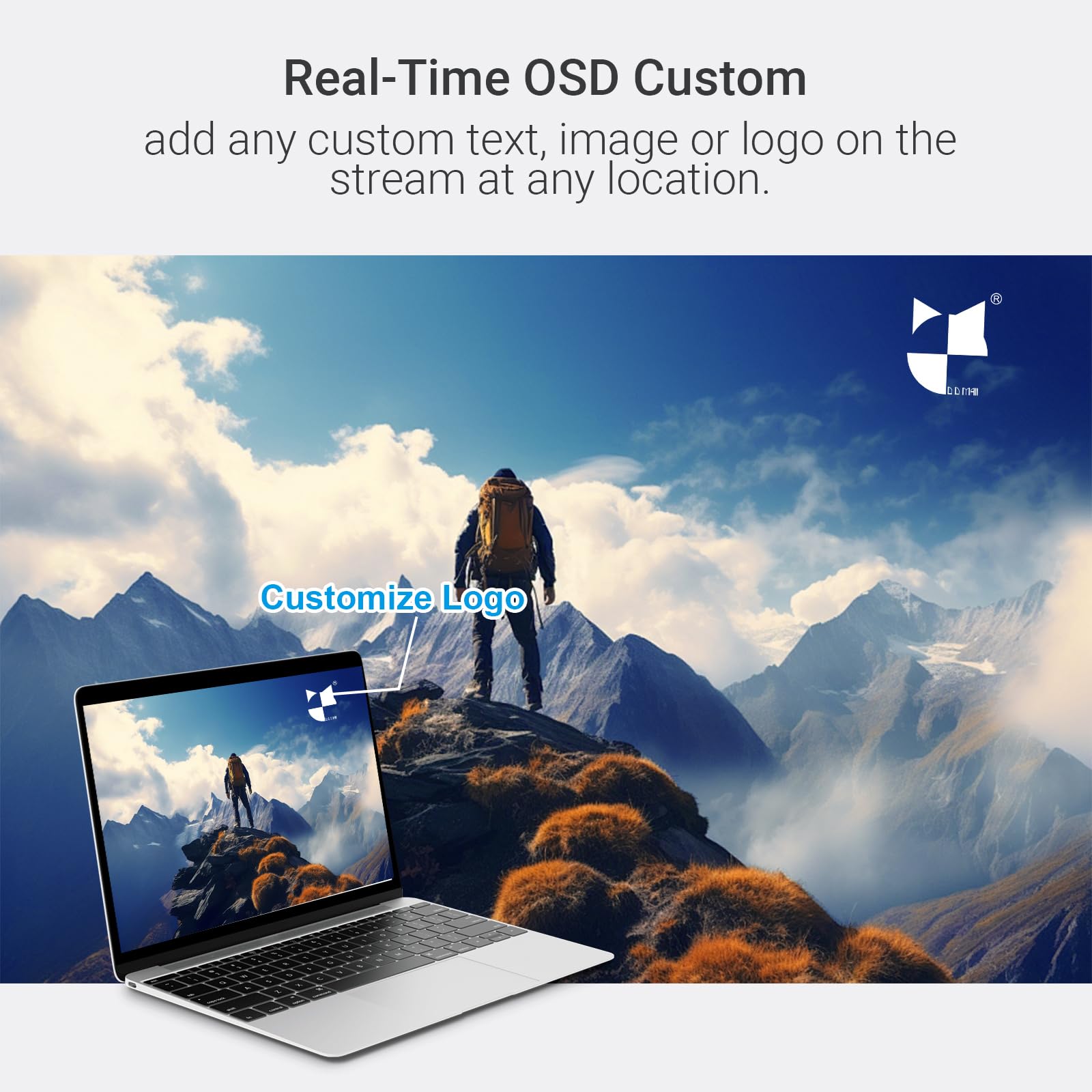 DDMALL HDMI-Video-Encoder H.265 H.264 Stream 1080p60 auf Facebook, YouTube Live, Twitch, IPTV und mehr, Cloud-basierter Live-Stream-Encoder, unterstützt SRT RTSP RTMP RTMPS TCP UDP (CEV-2K)