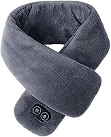Vista 1 de ikasus Bufanda cálida USB Bufanda de cuello calentada Ajuste de temperatura de tres niveles Control de masajeador de cuatro niveles Bufandas