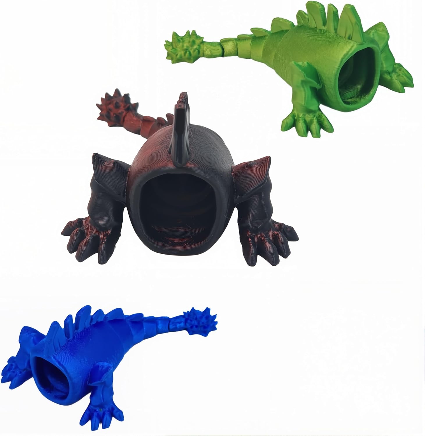 Land Eater sea Eater Toy,Sea Monster 3D Printed Flexible Articulated Fidget Toy – Sea Eater Deep Sea Creature Collectible, sea Eater Monster Toy Desk Toy & Unique Gift for Ocean Lovers (3pcs)