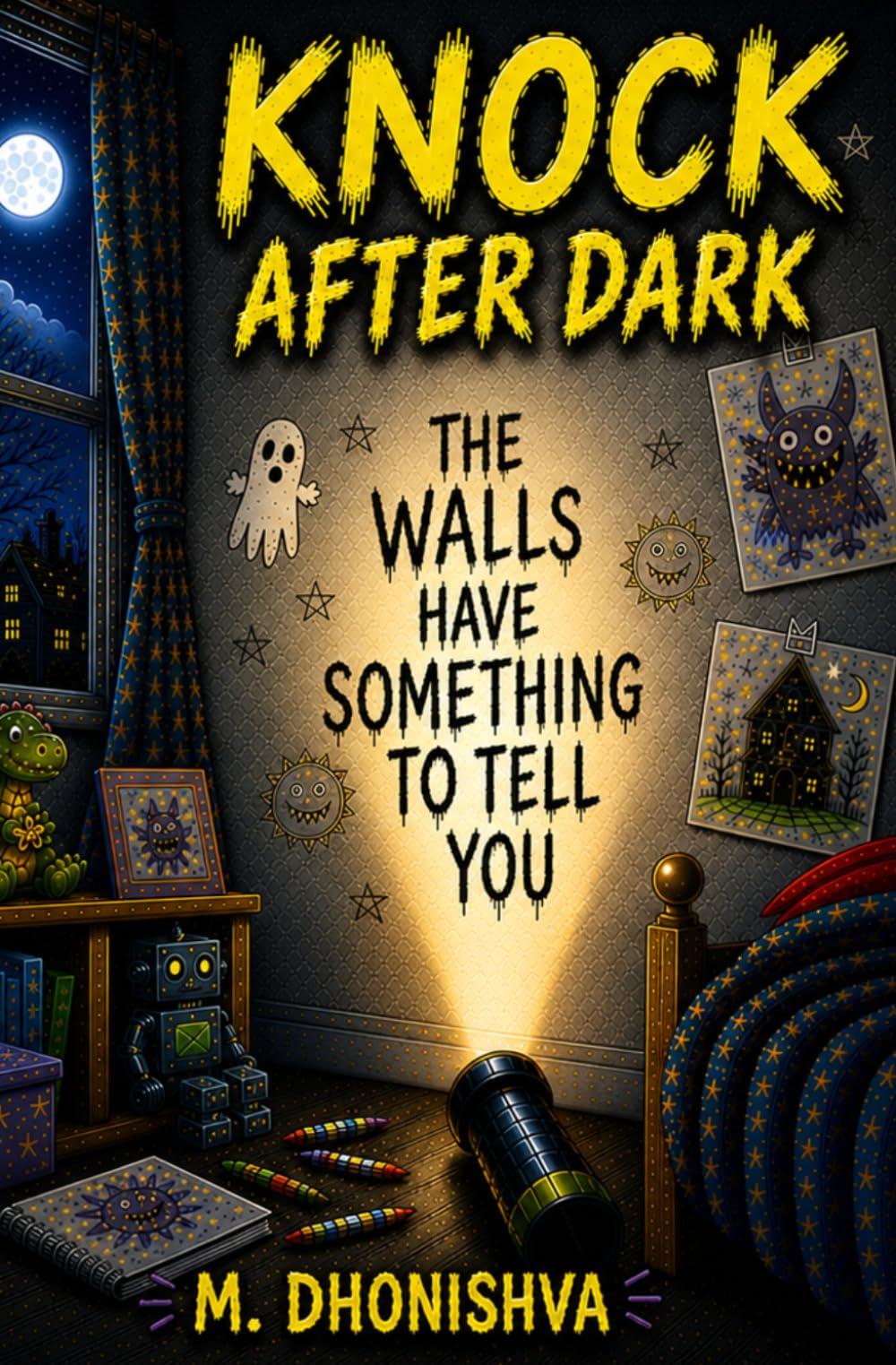 KNOCK AFTER DARK: THE WALLS HAVE SOMETHING TO TELL YOU Fun, spooky short story for kids interactive horror story | Horror Novels | Story Books for ... | Gift for Thriller and horror story lovers.