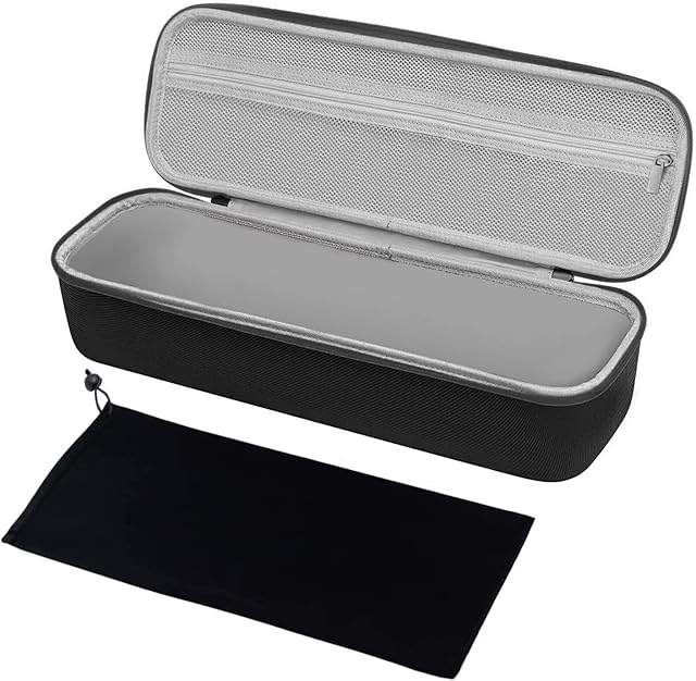 MOSISO Hard Travel Case Storage Bag, Lightweight EVA Carrying Case Cover Protective Hard Shell Sleeve Compatible with Revlon One-Step Hair Dryer Brush&Volumizer&Styler with Hot Air Brush Pouch, Black