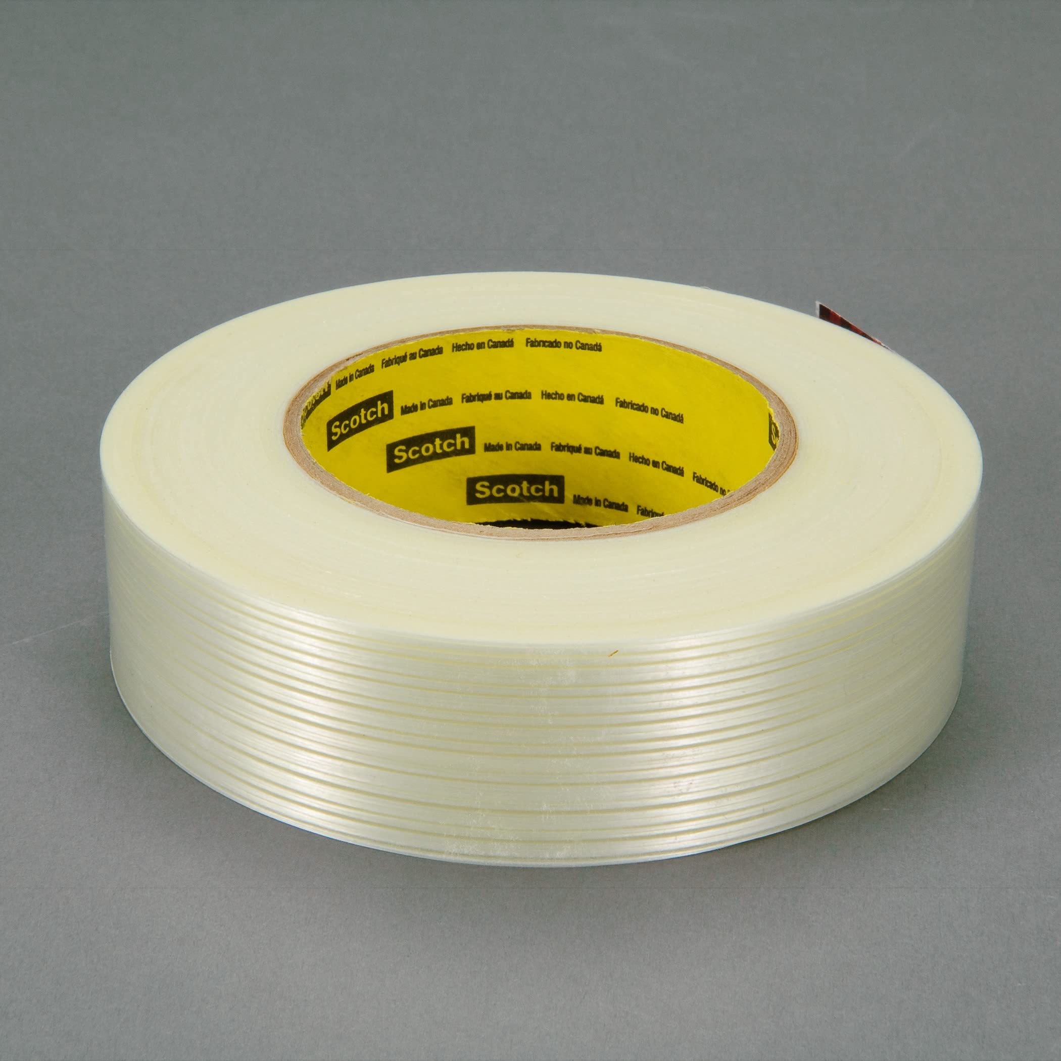 Scotch(R) Filament Tape 8916V Clear, 36 mm x 55 m, 24 rolls per case