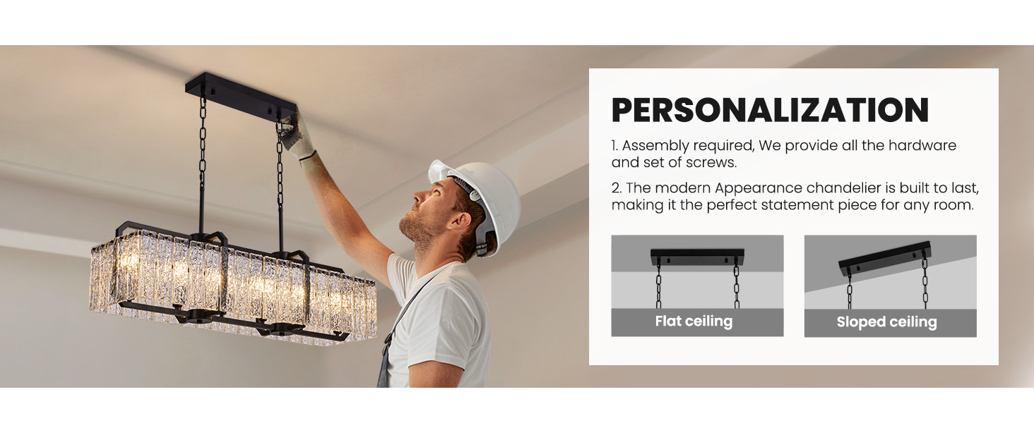 パンデイロ コンテンポラネア CONTEMPORÁNEA PDMM095LCT CROSSIO Modern Rectangle Black Crystal Chandeliers for