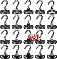 Vista 22 de Diymag Ganchos magnéticos en S, fuertes y resistentes, 30 lb de capacidad, para crucero, aula, refrigerador, cabañas, parrilla, cocina, garaje