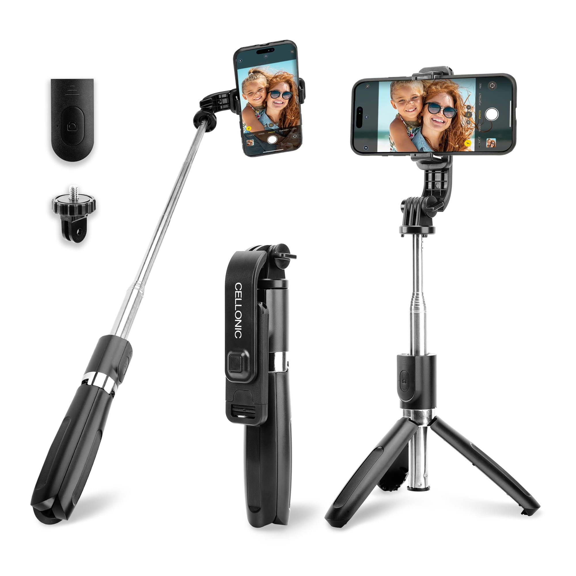Bastone Selfie e Treppiede senza fili da 1700 mm, Monopiede Estensibile