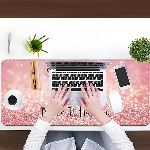 Vista 126 de Alfombrilla de escritorio, alfombrilla grande para mouse de 35 x 15.6 pulgadas, XXL extendida para juegos, con base antideslizante, alfombrilla