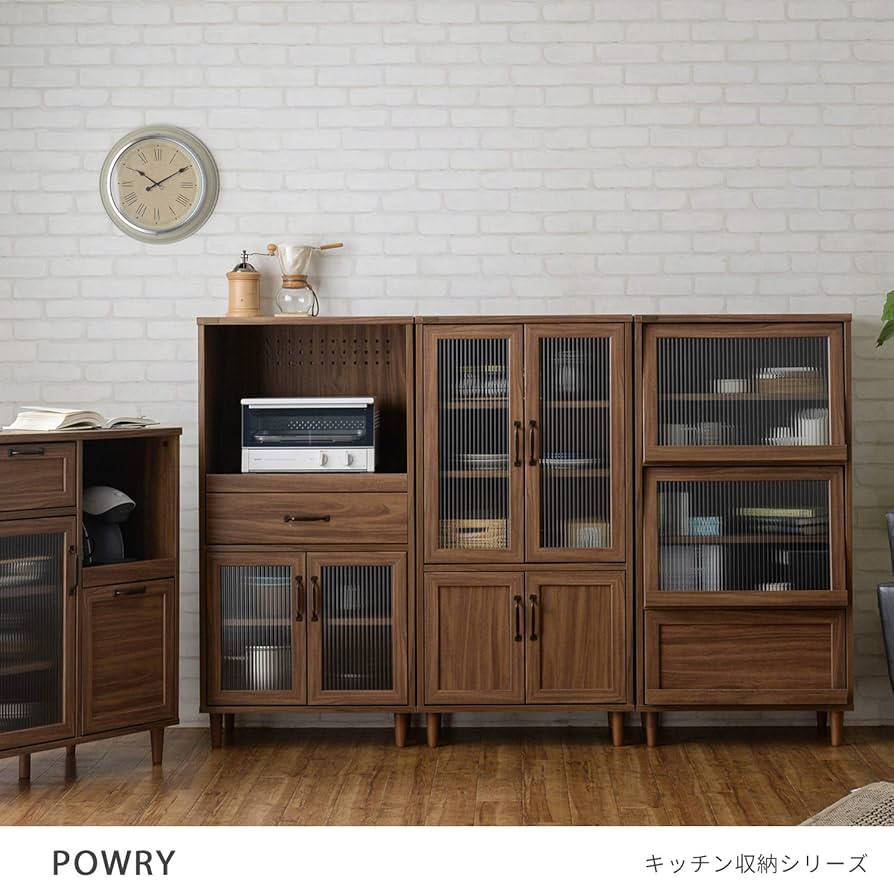 佐藤産業　キャビネット Amazon｜佐藤産業 POWRY キャビネット 食器棚 幅60cm 奥行40cm