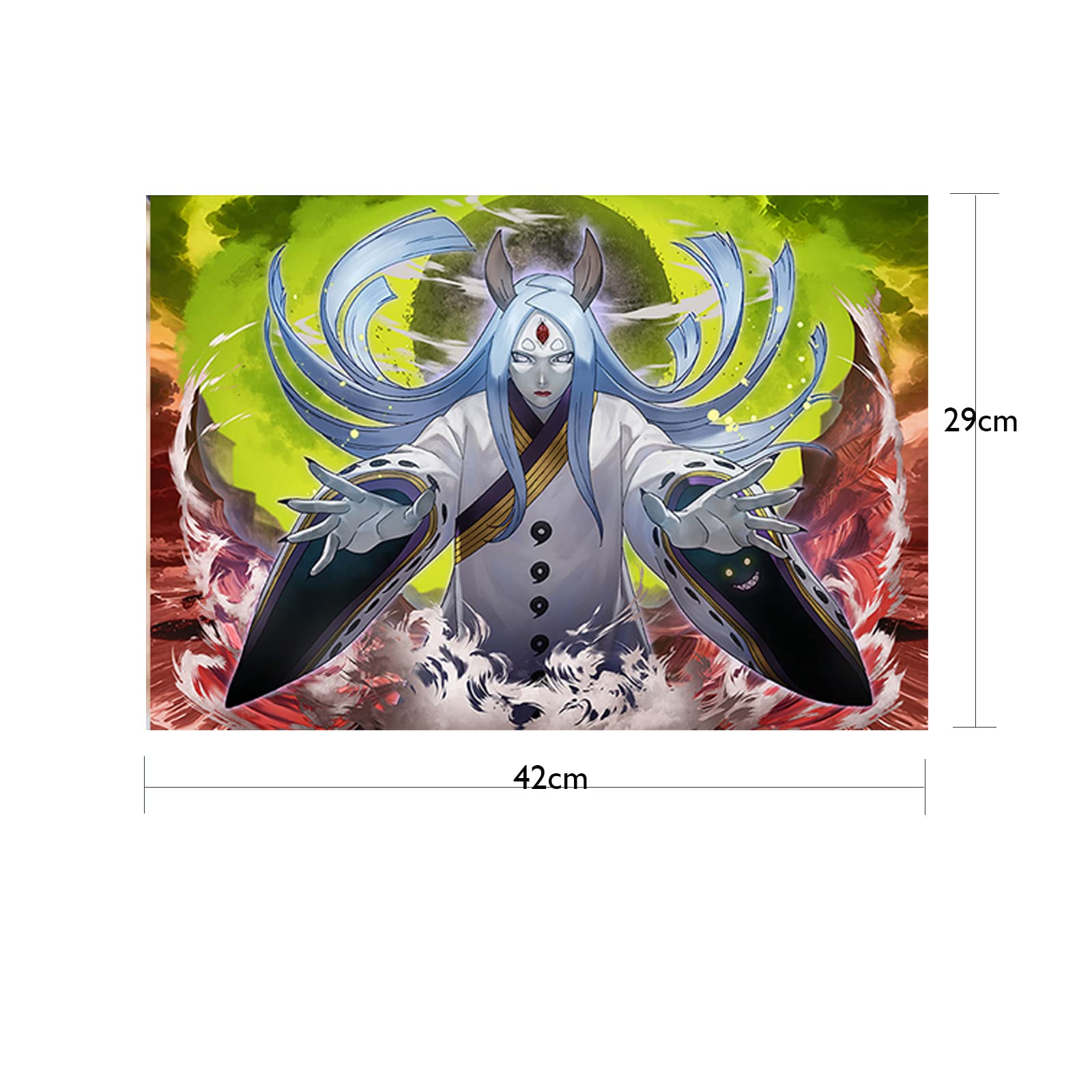 Lot De 8 Posters Naruto Grand Format - Tableau Mural Vintage 42x29cm - Décoration Anime Pour Fans