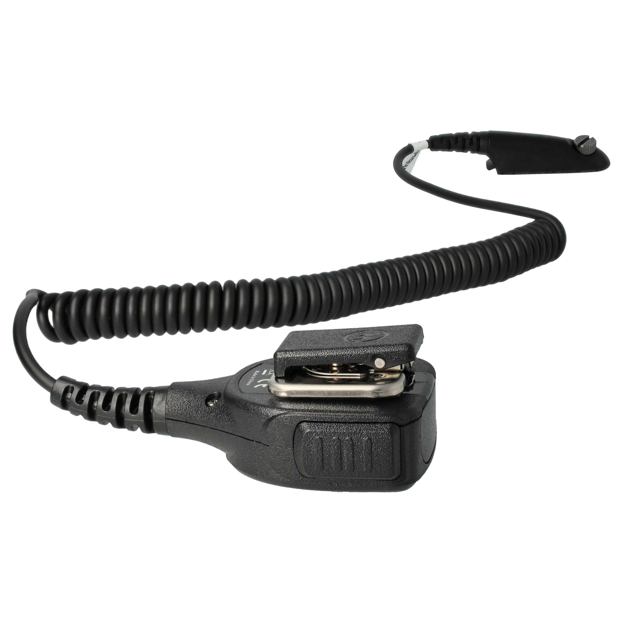 vhbw Microphone Haut-Parleur Compatible avec Motorola GP338, GP339, GP328, GP329, GP340, GP360, GP1280, GP140, GP320, GP640, GP380 Radio