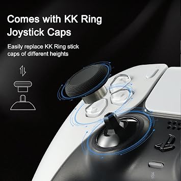 AKNES GuliKit TMR Joysticks for DualSense PS5 / DualSense Edge Controller | High Precision & Sensitivity , Fast Response Speed, Reduced Drift, Low power, with Thumbstick Caps