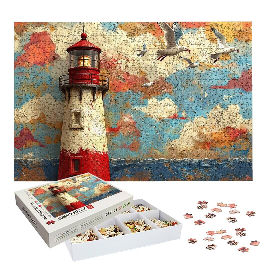 Puzzle Faro, Puzzle 1000 Pezzi per Adulti, Decor, Regalo Donna/Uomo -2449