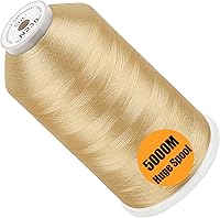 Vista 67 de New brothread - Bobina única de 5000 m de hilo de poliéster para máquina de bordar 40WT para máquinas comerciales y domésticas - Marigold