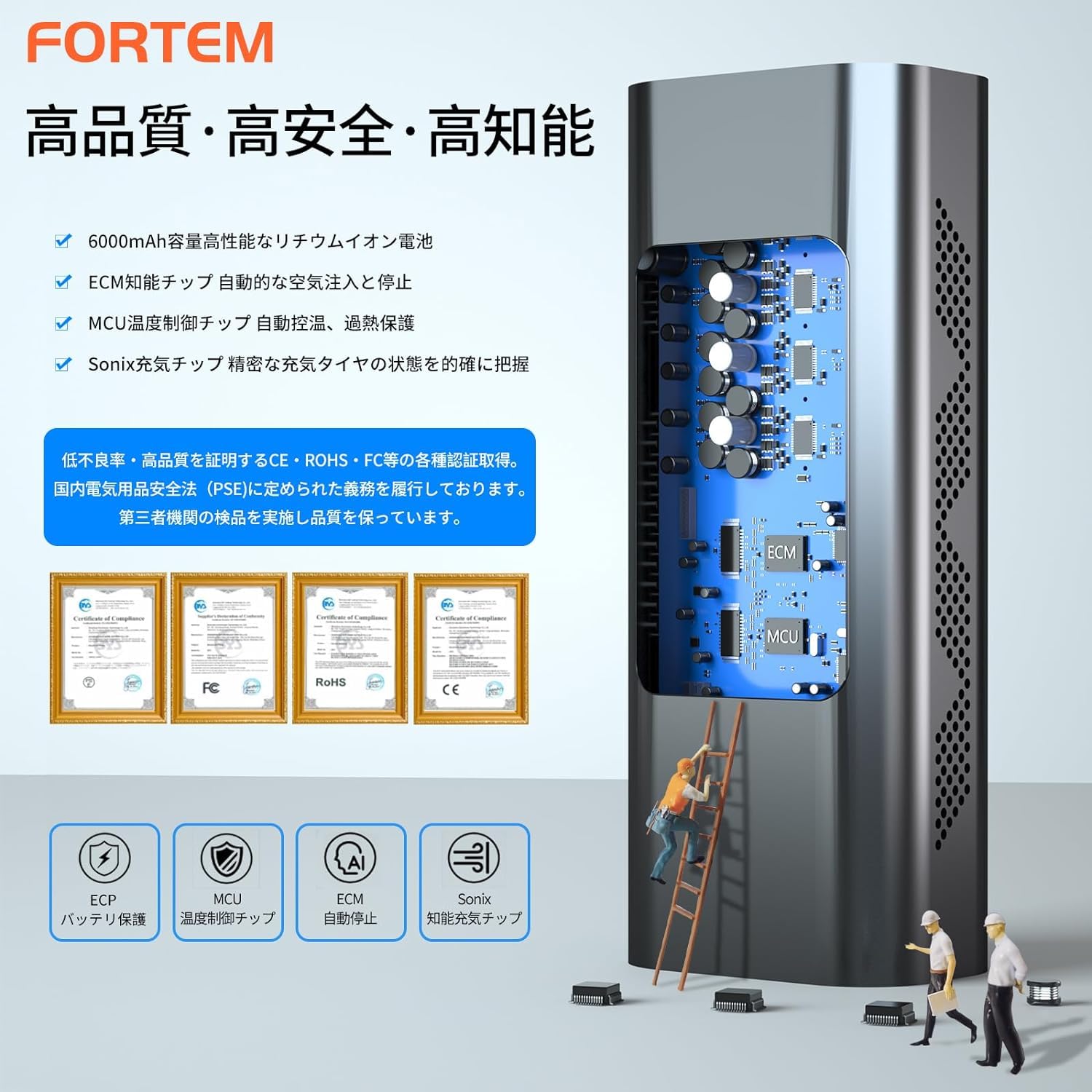 Amazon.co.jp: 【最新強化型·10秒充填】電動空気入れ ドイツ純銅