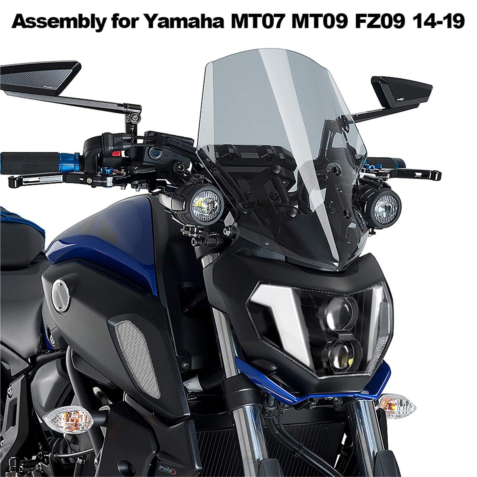 Światło Do Jazdy Pasuje do MT07 MT09 FZ09 2014 2015 2016 2019 światło LED reflektor motocyklowy montaż reflektor DRL Dirt Bike Reflektor