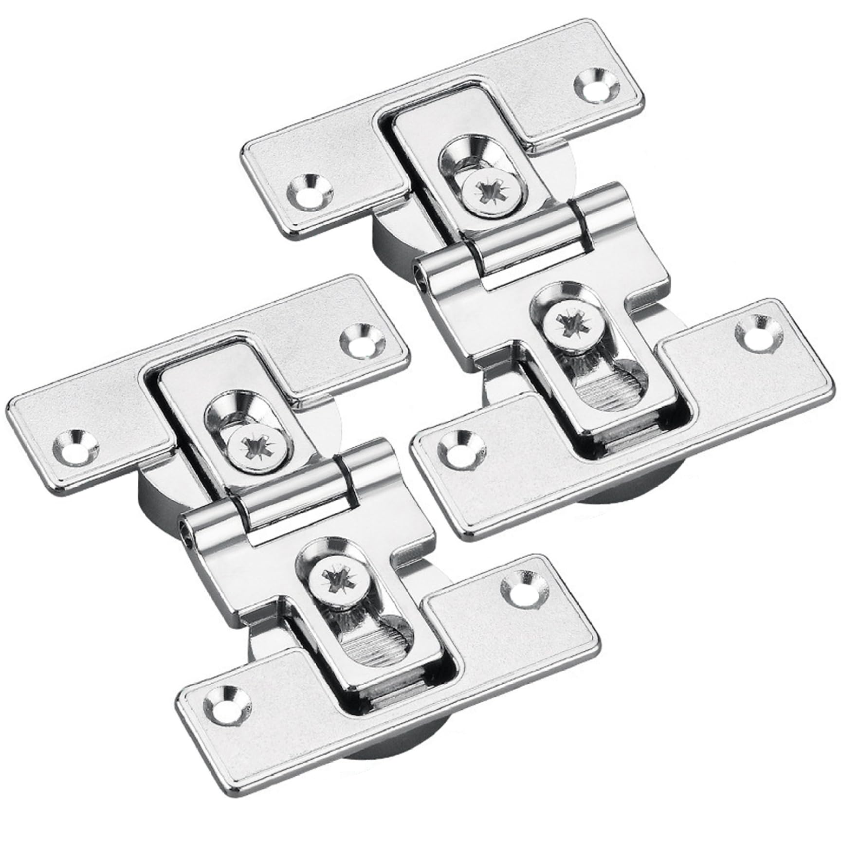 Charnière pliable 180° en zinc pour réparer une porte de placard affaissée