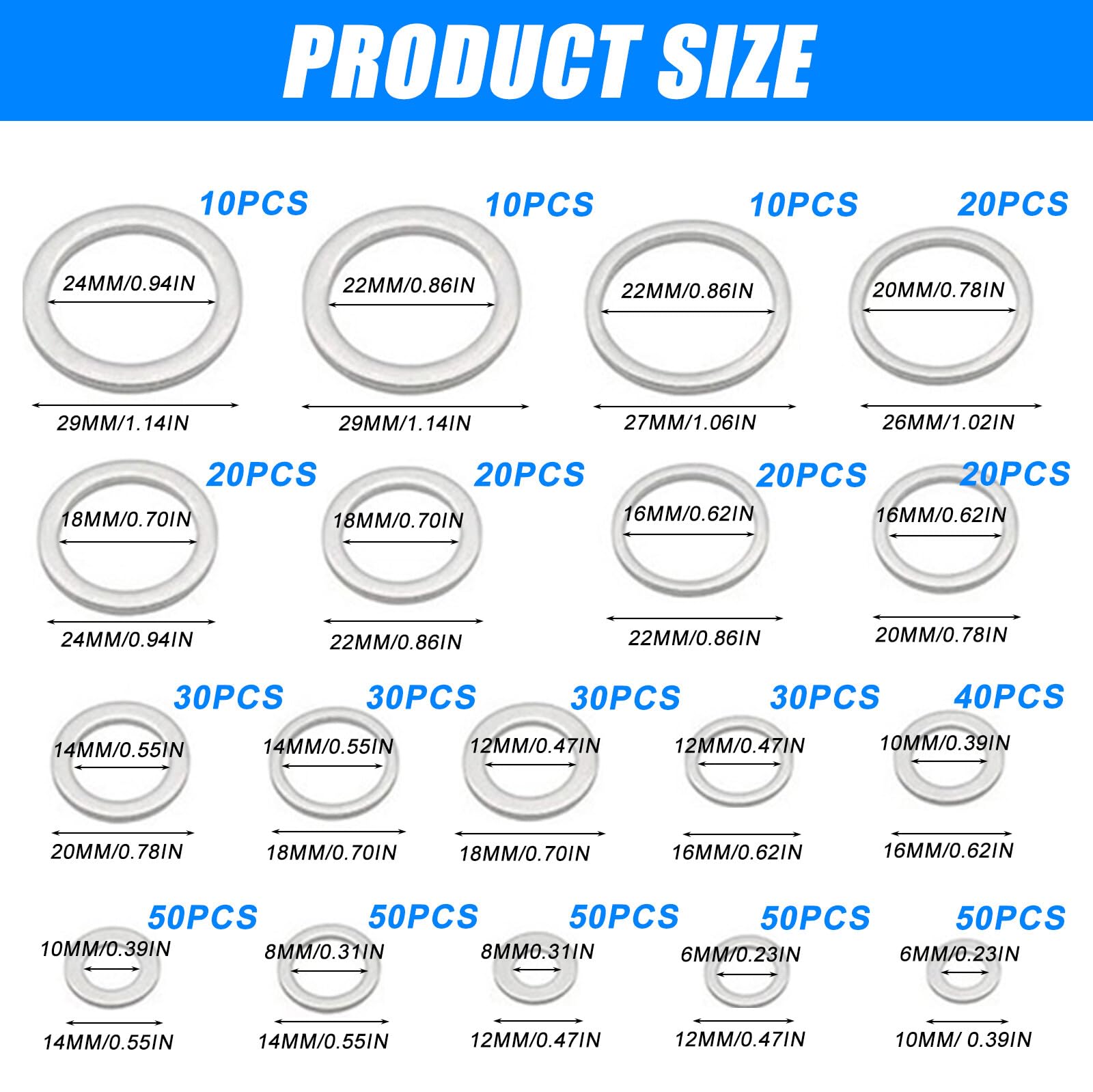 BGS Assortimento Anelli Di Tenuta | Rame | 300 Pz. | Leroy Merlin - Foto 6