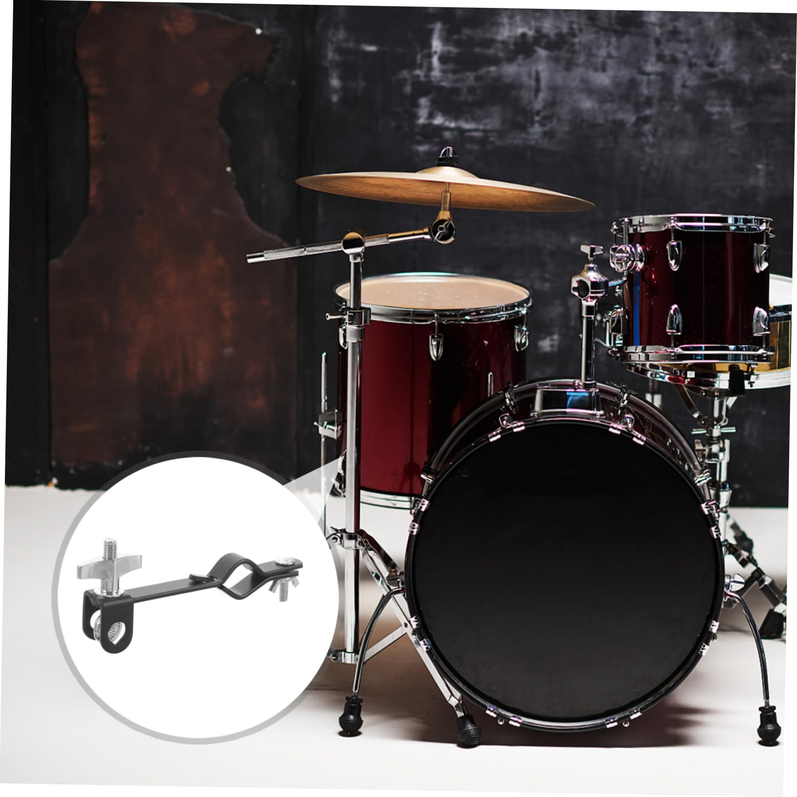 Holibanna Cowbell Bracket Clamp Mounting Bracket for Drum Accessory Ergonomic Percussion Holder Clamp for Optimal Positioning and Smooth Operation