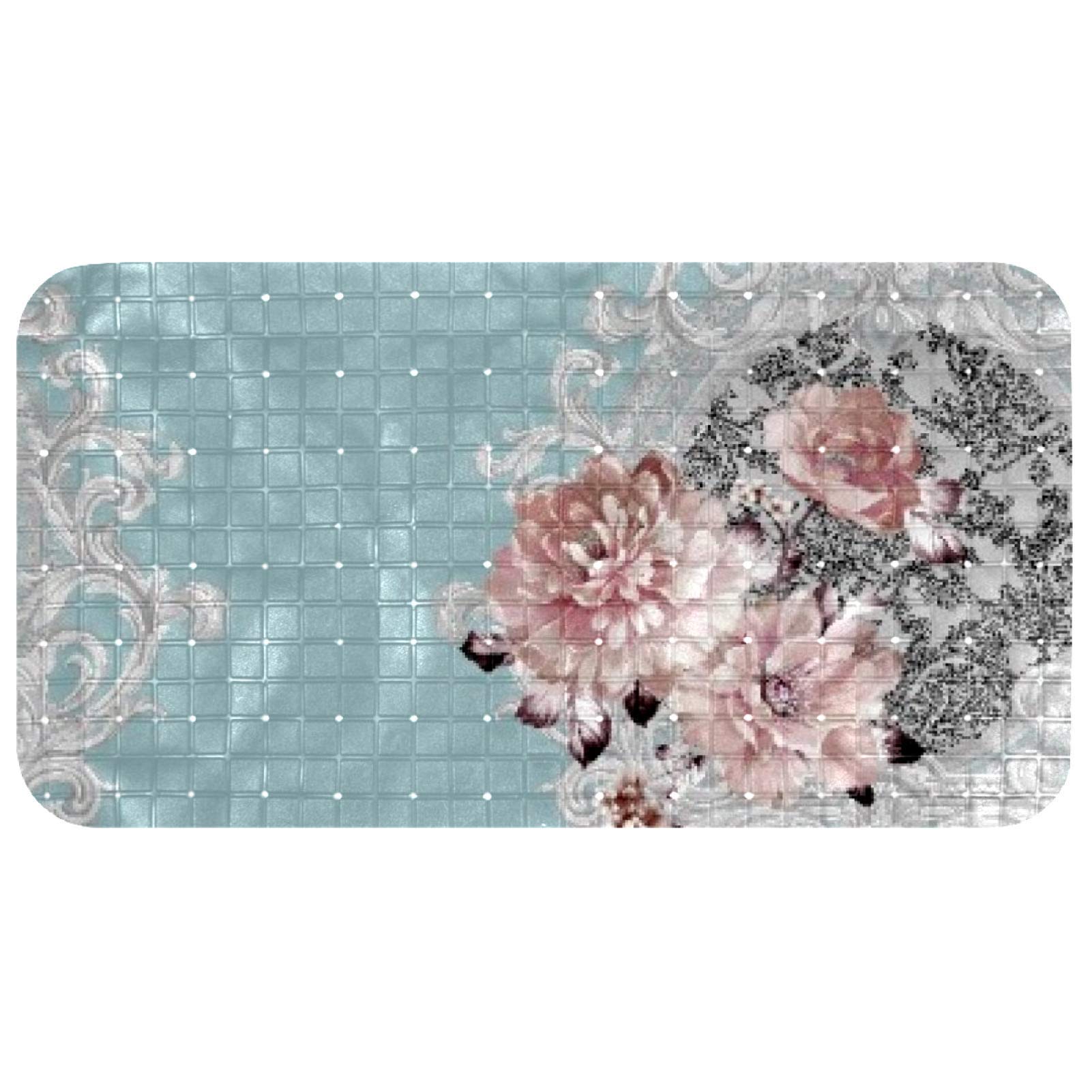 Tapis de bain enfant sécurisé anti-glisse à ventouses 37x68 cm
