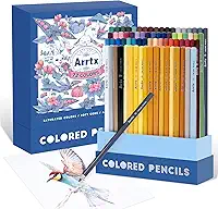 72 lápis de cor para adultos Arrtx, desenho de colorir, pintura de esboço, sombreamento, lápis de cor macia, materiais de artesanato, conjunto de lápis de cor premium para artistas adultos iniciantes