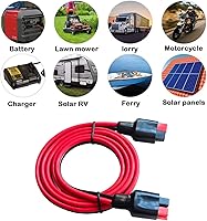 Vista 3 de Cable de extensión de carga solar Conector Adaptador 14AWG 45A Cable de adaptador de batería, Compatible con generador solar Estación de energía