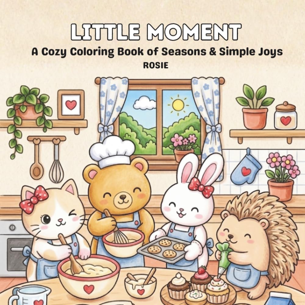 Little Moments: A Cozy Coloring Book of Seasons & Simple Joys