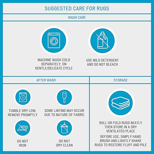 Miniatura 6 de Madison Park Bittman - Alfombra de baño reversible de pelo alto, lujosa alfombra de baño de felpa copetuda absorbente, de secado rápido, diseño