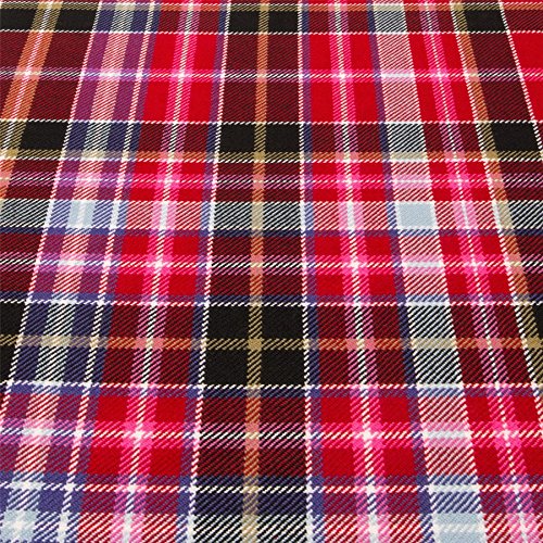 Tissu Aberdeen Modern Tartan au mètre léger 10oz pour couture