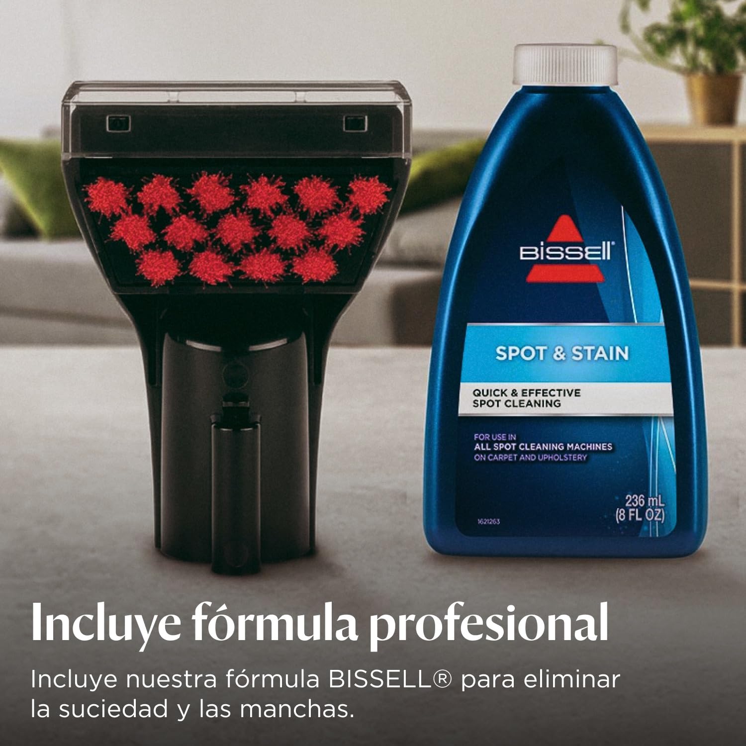 BISSELL SpotClean ProHeat, Aspiradora de Agua Tapiceria, Lava Aspiradora con Tecnología HeatWave, Limpiador de Liquidos para Alfombras, Tapiceria, Sofa, Autos y Más, Motor Potente de 330W, 36988