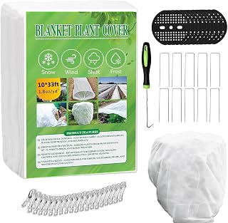 Frost Cloth Plant Freeze Protection - Floating Row Protector | Reusable Non-Woven Plant Frost Protection Covers | for Trees Vegetables Raised Beds Greenhouses Row Covers During Winter