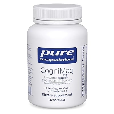Pure Encapsulations CogniMag 120's - Magnesium-L-Threonate Supplement - Supports Brain Health & Memory* - Includes Magtein & Polyphenol Blend - 120 Capsules