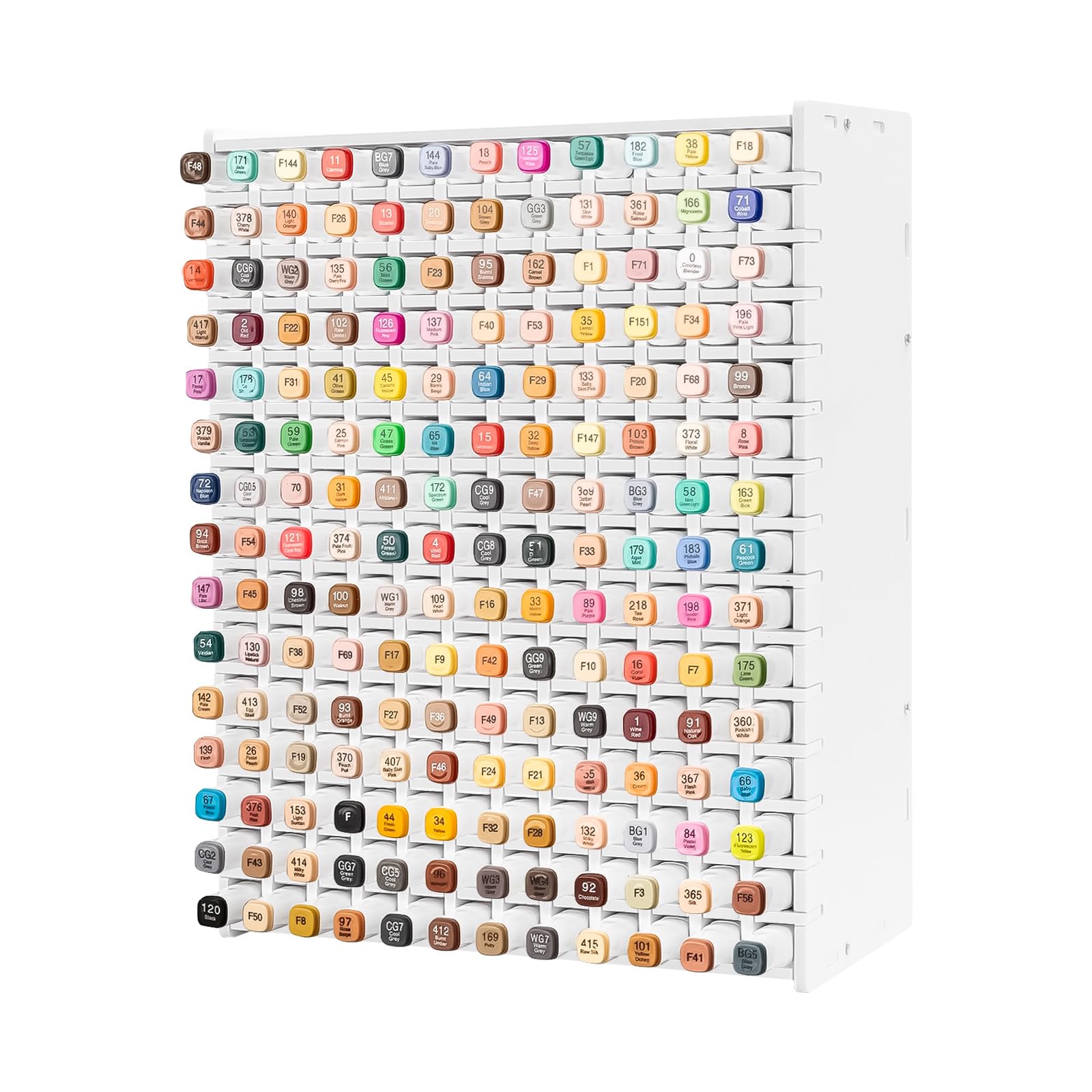 Porta Pennarelli 180 Griglia, Organizzatore per Matite e Pennarelli in PVC, pennarelli da Scrivania, Organizer Multifunzione da Scrivania Contiene Penne, Matite, Matitoni, Pennelli, 27.5 x 13 x 35 cm