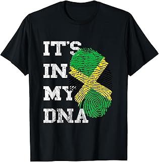 It is in My DNA Jamaica Genetics Jamaican Roots T-Shirt