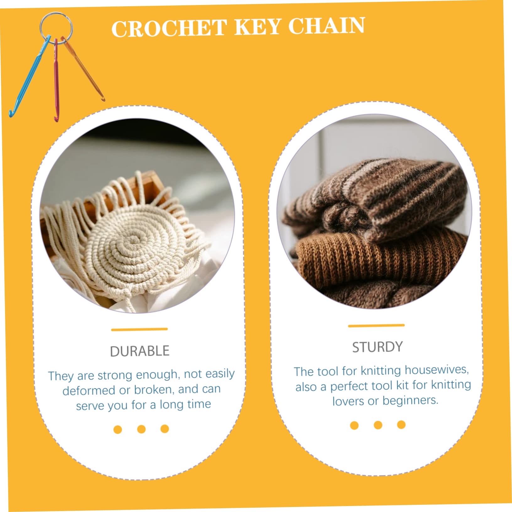 OSALADI 5 Series Herramientas De Tejer Ganchillo Agujas De Tejer Kit De Ganchos De Crochet Agujas De Crochet Para Hilo Suministros De Costura De Crochet Aguja De Hilo Aluminio 4 Piezas X 5