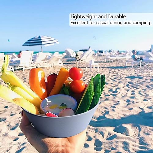 Miniatura 7 de Unbreakable Large Cereal Bowls Set of 6, 32 Ounce BPA-Free Microwave & Dishwasher Safe Salad Bowls, Stackable Multicolor Kitchen Bowls for Serving
